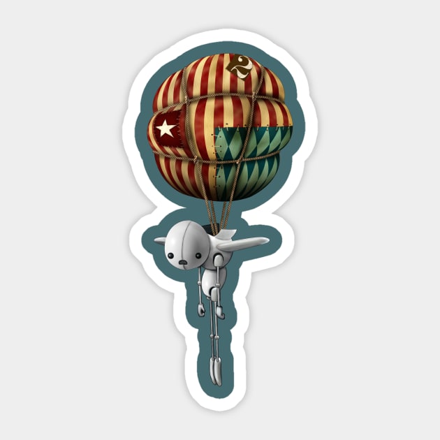BalloonBot (original) Sticker by Winterbourne Workshop
